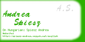 andrea spiesz business card